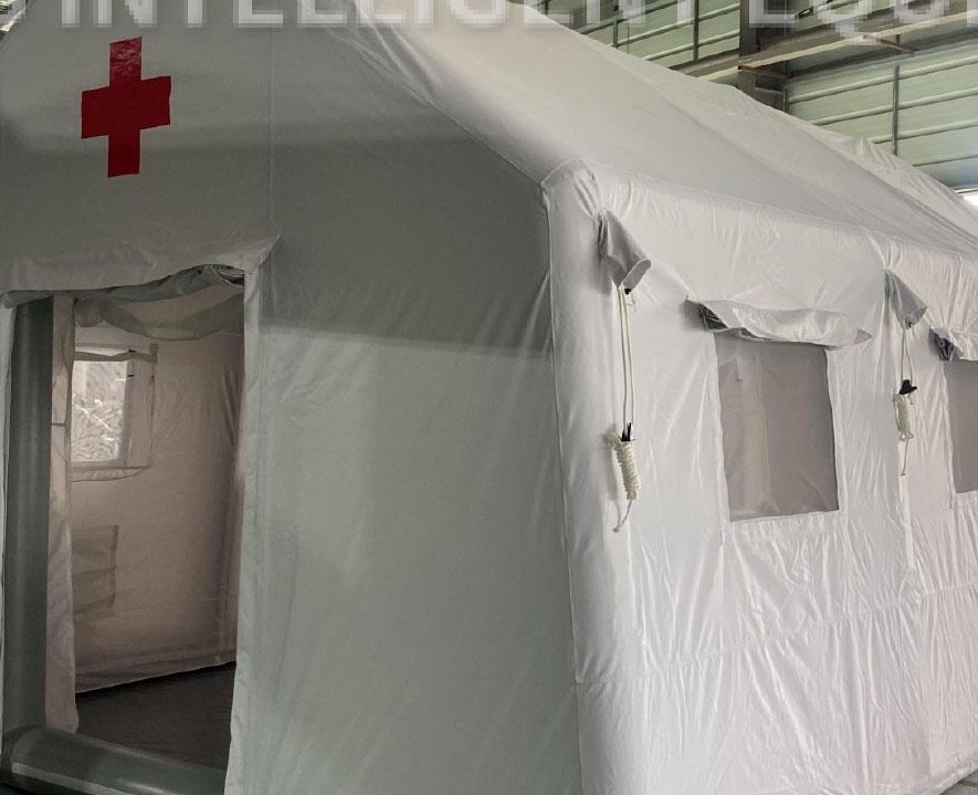 Tente médicale et de secours — Vue de détail